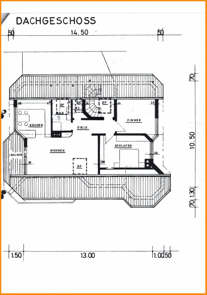 Grundriss DG-Wohnung