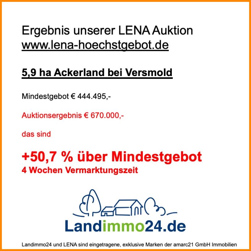 LENA Landimmo24-Ackerland-Versmold