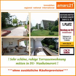 Sehr schöne 3 Zi. Eigentums- Terrassenwohnung, sehr ruhig und gepflegt mit Loggia und TG- Platz