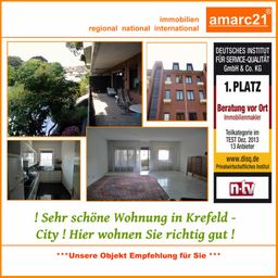 ! Schöne, große  ETW im 1.OG mit  großer Loggia *** KREFELD CITY ! Top Lage !