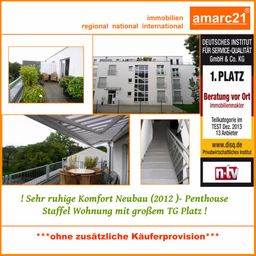 Top ! Neubau aus 2012 -Komfort  Maisonette – Penthouse mit vielen Details in sehr ruhiger Lage !