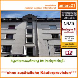 REDUZIERT ! Dachgeschoßwohnung – auf der Alsenstr. XX
Haus neu gestrichen und Dach neu !