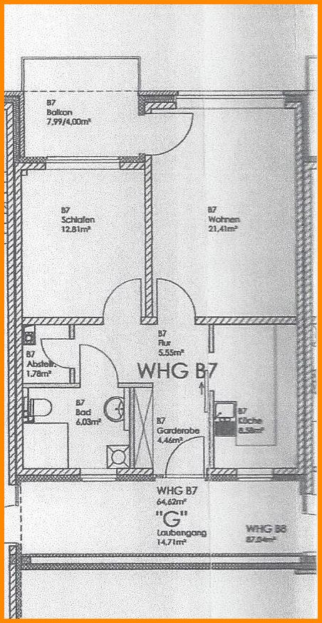 Grundriss WHG B7