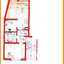 Schöne 2-Zimmerwohnung, zentral gelegen mit  Einbauküche ab 1. Juni frei!
WBS erforderlich