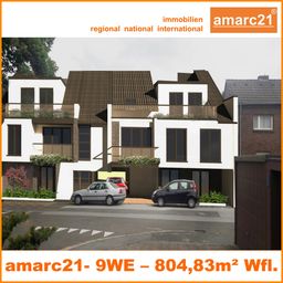 amarc21 – Baugrundstück mit Baugenehmigung und Planung für 9 WE – Wohnfläche = 804m²