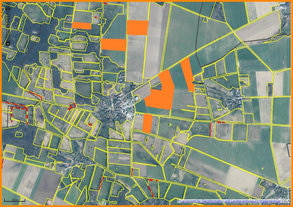 Übersicht Püggen - Feldblockfinder