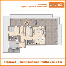 amarc21 – tolles Penthouse – Neubau – Proivisionsfrei