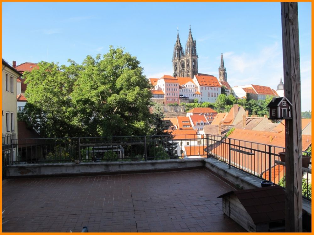 Terrasse mit Blick zur Albrechtsburg